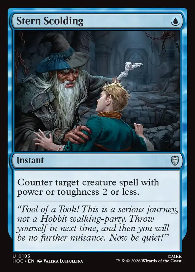 Stern Scolding
