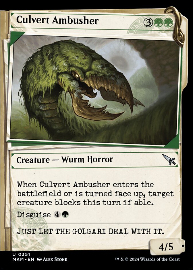 Culvert Ambusher