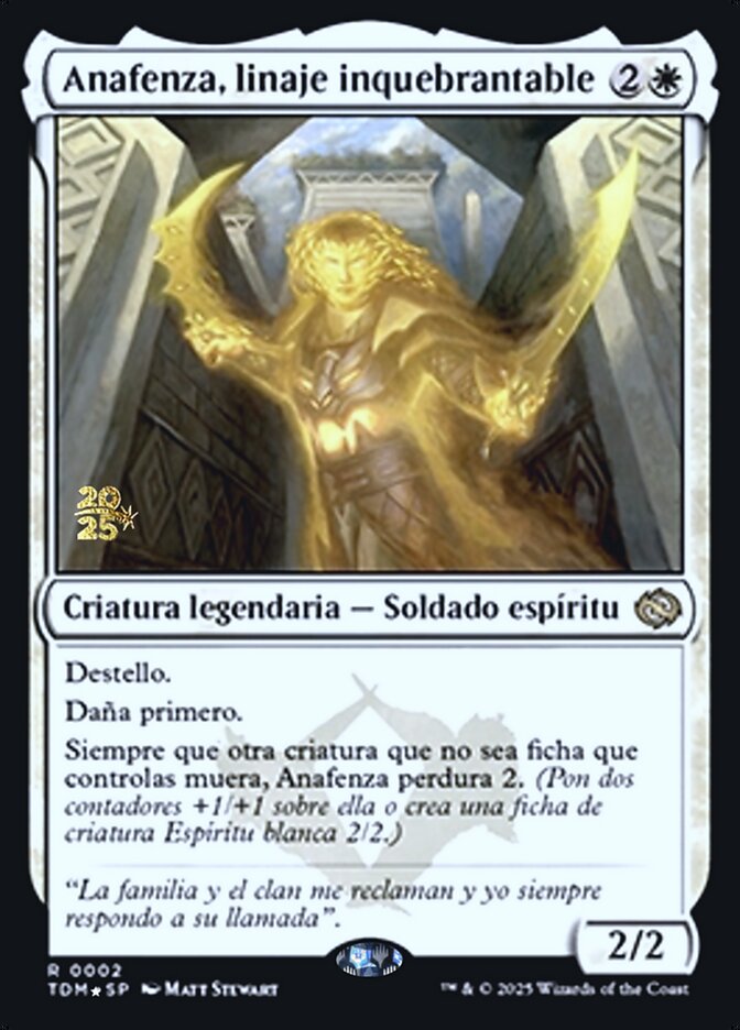 Anafenza, Unyielding Lineage