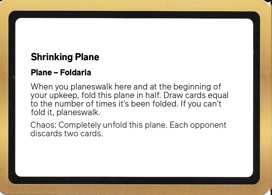 Shrinking Plane