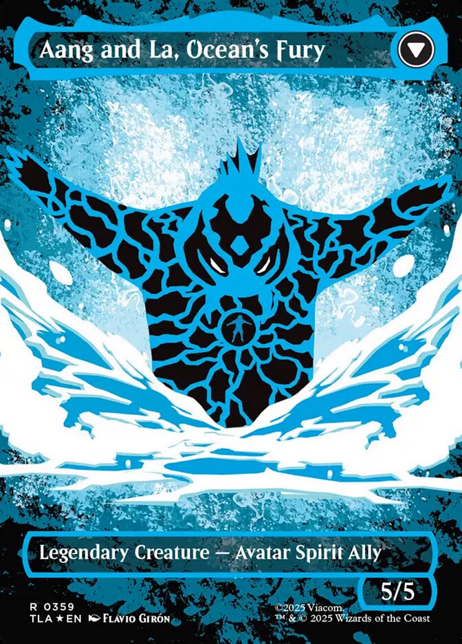 Aang and La, Ocean's Fury