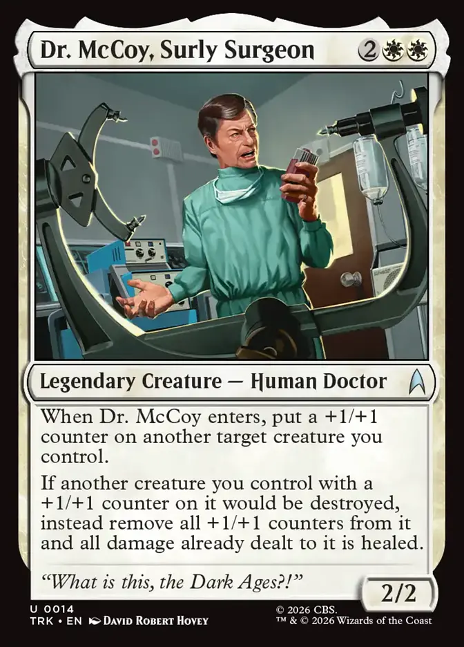 Dr. McCoy, Surly Surgeon