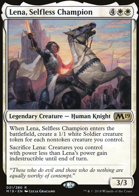 Lena, Selfless Champion