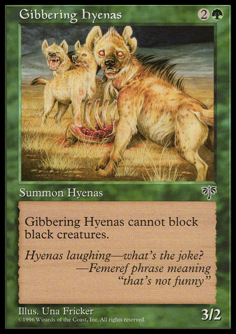 Gibbering Hyenas