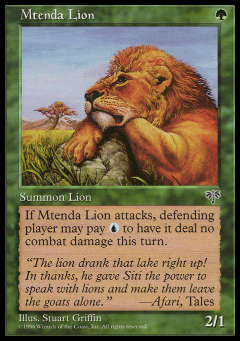 Mtenda Lion