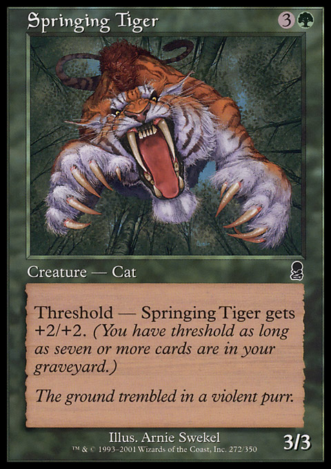 Springing Tiger